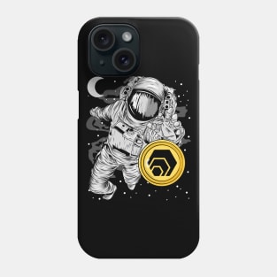 Astronaut Reaching HEX Coin To The Moon Crypto Token Cryptocurrency Wallet Birthday Gift For Men Women Kids Phone Case