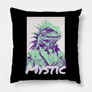 iguana mystic,asthetic, urban design Pillow