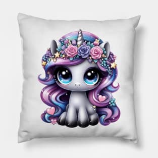 Y2K glitter pony unicorn Pillow