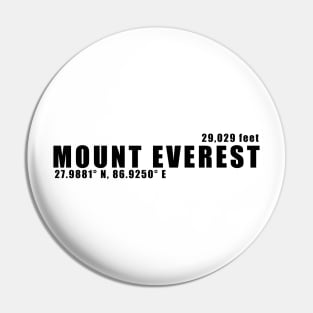 The Roof of the World: Mount Everest Pin