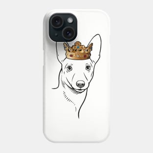 Portuguese Podengo Pequeno Dog King Queen Wearing Crown Phone Case