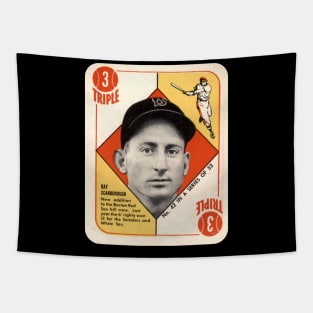 Retro - Topps baseball TRIPLE RAY SCARBOROUGH Tapestry