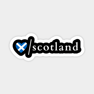 I Love Scotland Scottish Saltire Heart Magnet