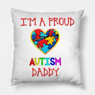 Proud Autism Daddy Pillow