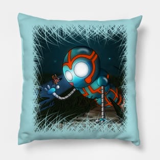 Robot and Butterfly Pillow