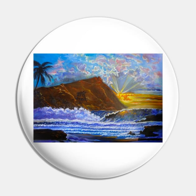 Diamond Head Sunnyside Pin by jennyleeandjim