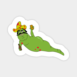 Solid Green Mexican Drinking Worm from Bridesmaids Magnet