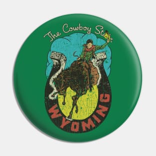 Wyoming The Cowboy State 1890 Pin