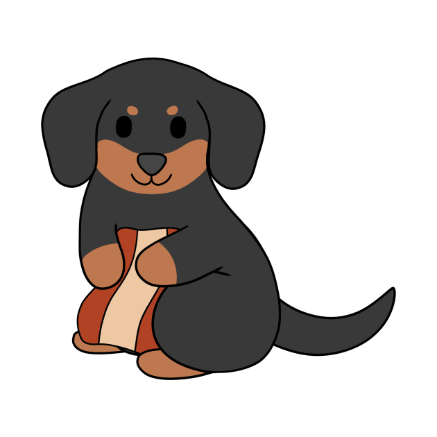 Black Dachshund Bacon by BiscuitSnack