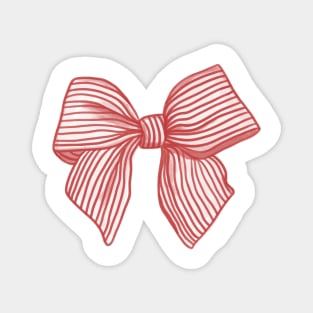 Coquette Red Bow Magnet