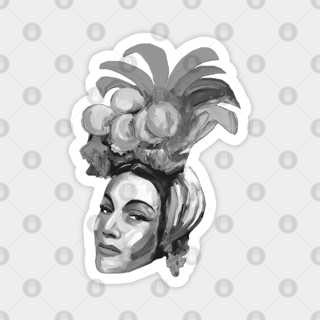 Carmen Miranda Magnet by mailsoncello