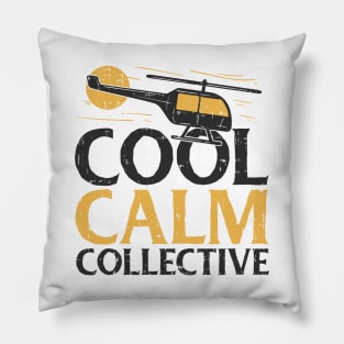 Cool calm collective - helicopter pilot Pillow