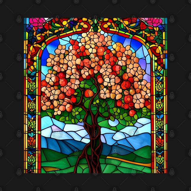 Stained Glass Apple Tree by Chance Two Designs