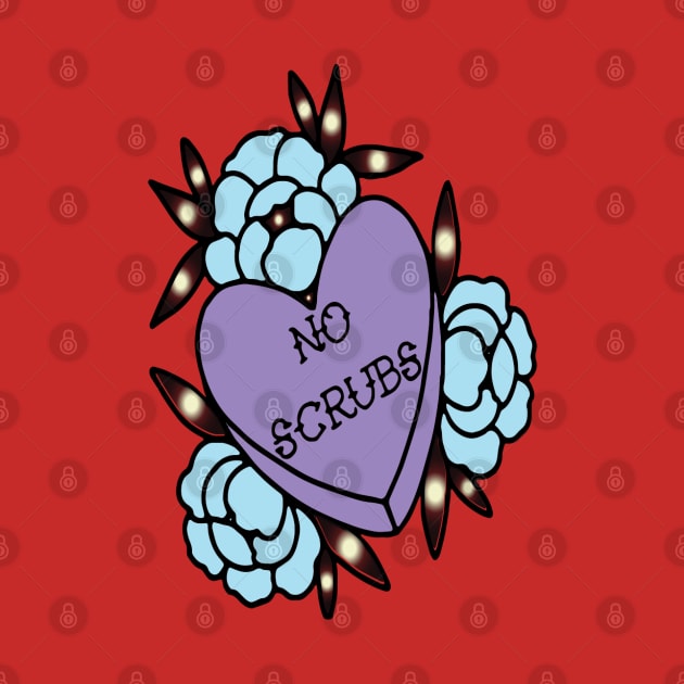 no scrubs floral heart by lazykitty