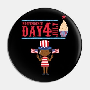 4th of july Independence Day Pin