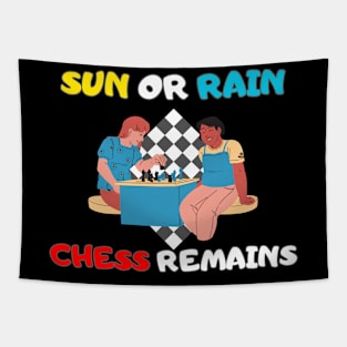 Sun or rain, chess remains Tapestry