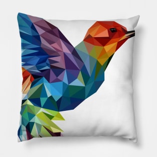 Bird polygonal Pillow