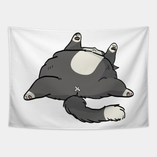 Grey Sleeping Cat Tapestry