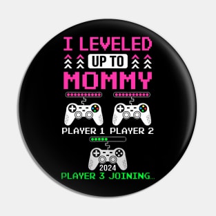 Leveled Up To Mommy Again Gamer Mom Est 2024 Pin