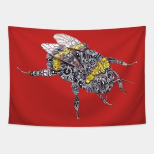 Steampunk Bumblebee Tapestry