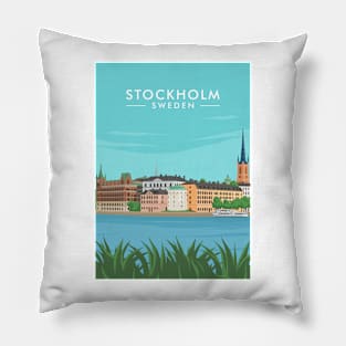 Stockholm sweden Pillow