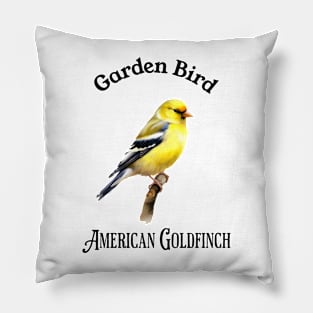 Garden Bird American Goldfinch Pillow