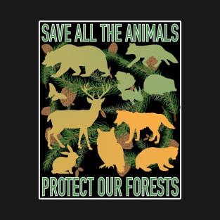 California Wildlife Agencies Protection and Defense of Wildlife and Habitat T-Shirt