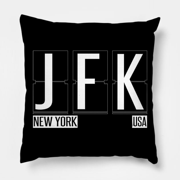 JFK - New York Airport Code Souvenir or Gift Shirt Pillow by HopeandHobby