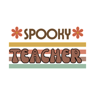 Spooky Teacher, Retro Halloween Tees, Funny Halloween Spooky teacher T-Shirt