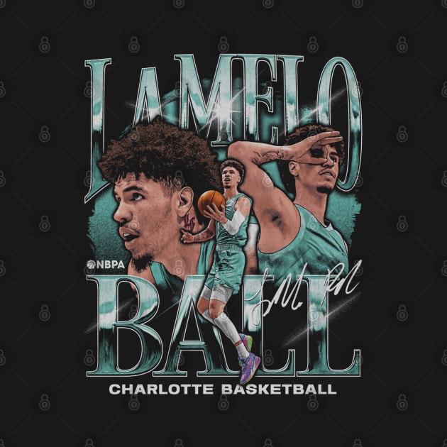 LaMelo Ball Charlotte Vintage by ClarityMacaws