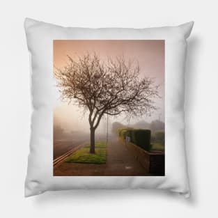 Misty Morning in Birchington Pillow