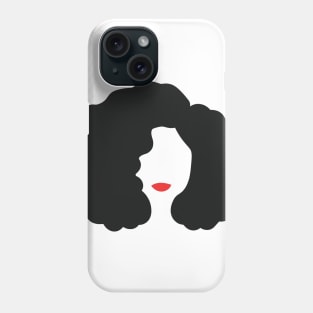 Curly Hair Silhouette Phone Case