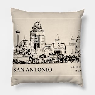 San Antonio - Texas Pillow
