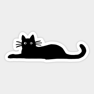 black cat halloween gift stickers teepublic