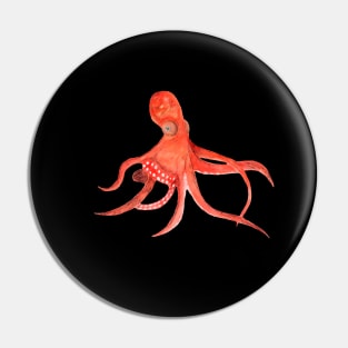 red octopus Pin