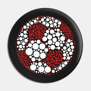 Funny Polka Dot Soccer Lover Player International Dot Day Pin