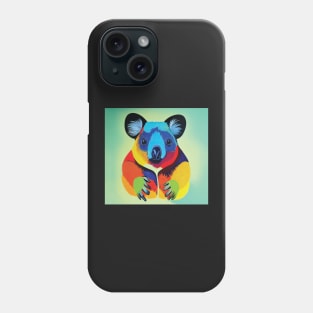 Colourful Koala Contemporary Art Phone Case