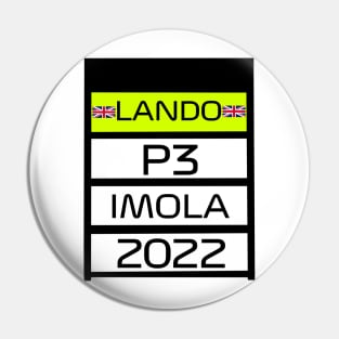 Lando Norris - P3 Imola 2022 Pin