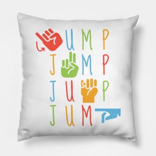 ASL Jump- Kids Sign Language Pillow