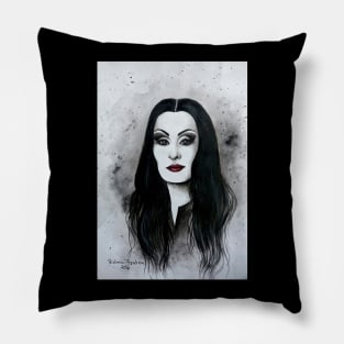 Morticia Addams Pillow