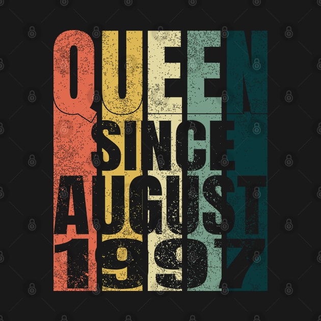 Retro 23th Birthday Gifts Quarantine Queen Since August 1997 by Smoothbeats