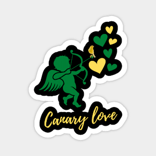 Cupid Canary Love Norfolk Magnet