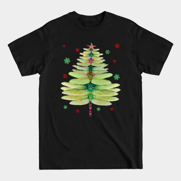 Disover merry christmas dragonfly tree - Dragonfly Christmas Tree - T-Shirt