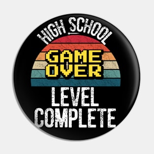 High School Level Complete Game Over Pin