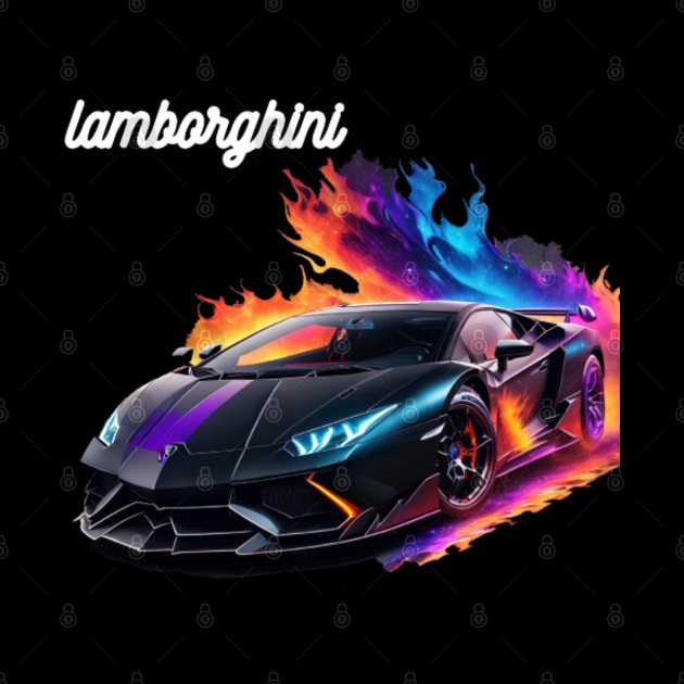 Blazing Lamborghini Aventador by  Colorful&Goldie