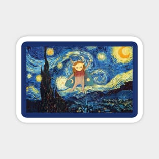 The Starry Night  Halloween Magnet