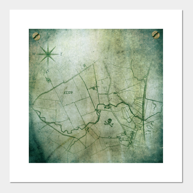 Nautical Neck Gator Vintage Pirate Map Nautical Nautical Posters And Art Prints Teepublic