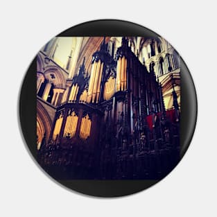 Organ pipes, Lincoln Cathedral Pin