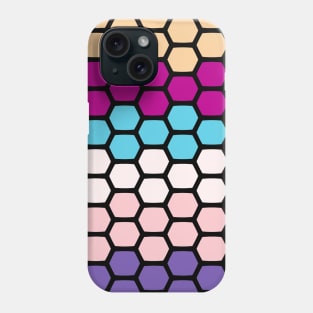 Painted Glass Unicorn Lines Pattern Phone Case