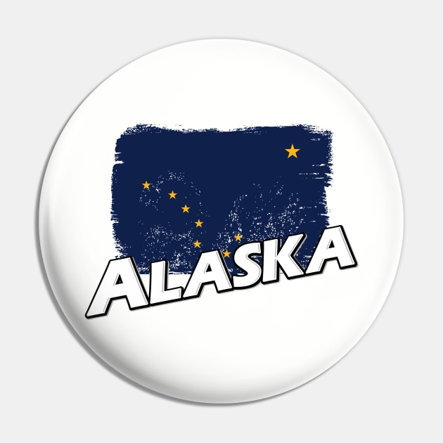 Alaska flag Pin by PVVD